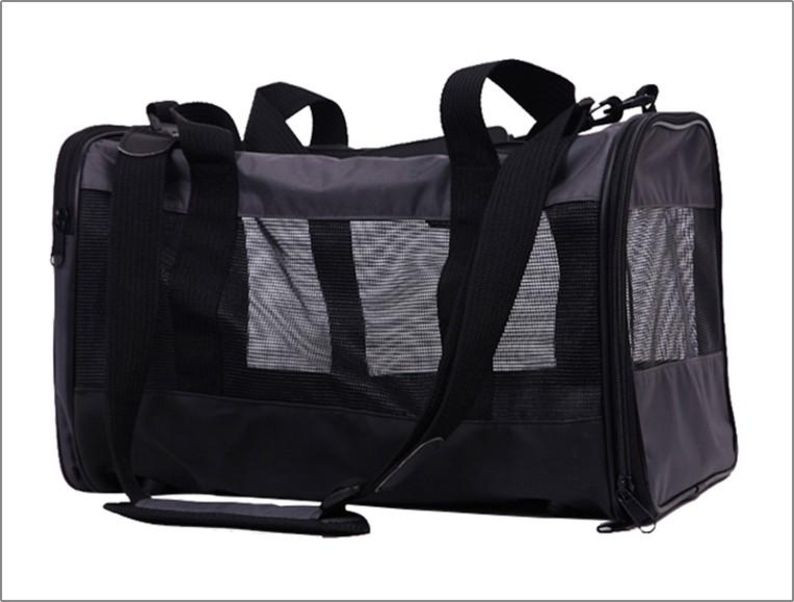 Lasa Soft-Sided Mesh Pet Travel Carrier - Breathable Bag for Car Trips & Vet Visits