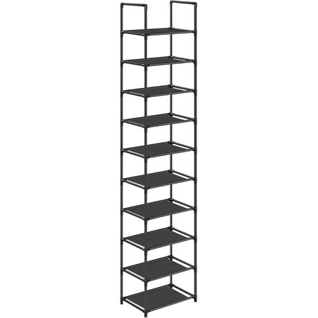 Lasa 10-Tier Metal Shoe Rack, 173cm Tall - Free-Standing Storage for Entryway